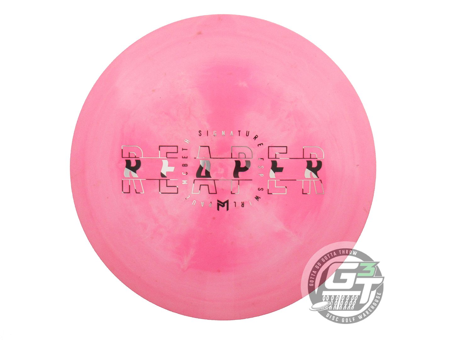 USED Discraft [McBETH] ESP Reaper 175g Pink Zebra Foil Fairway Driver Golf Disc