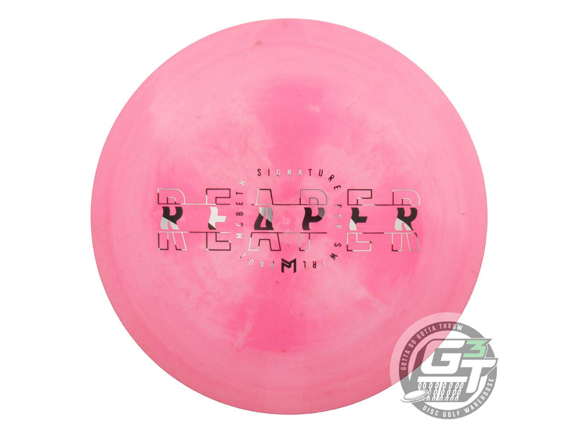 USED Discraft [McBETH] ESP Reaper 175g Pink Zebra Foil Fairway Driver Golf Disc