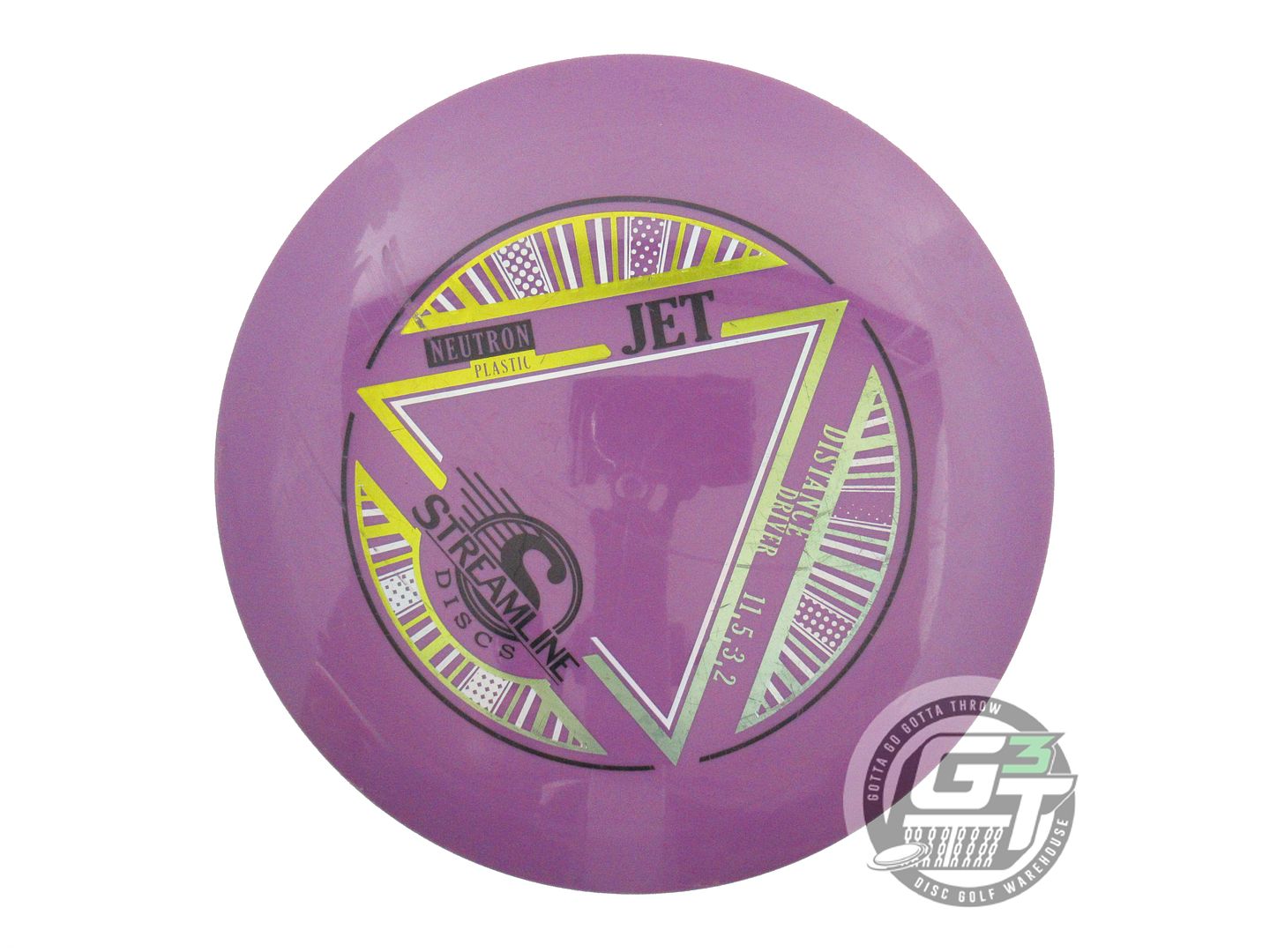 USED Streamline Discs Neutron Jet 175g Purple Distance Driver Golf Disc
