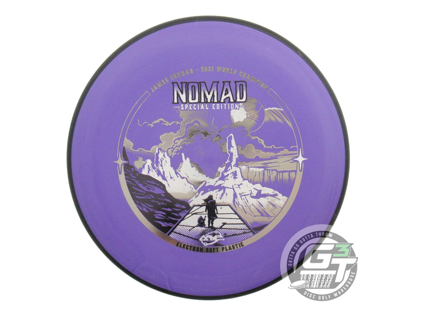 NOS MVP Disc Sports SE [CONRAD] Electron Soft Nomad 175g Purple Putter Golf Disc