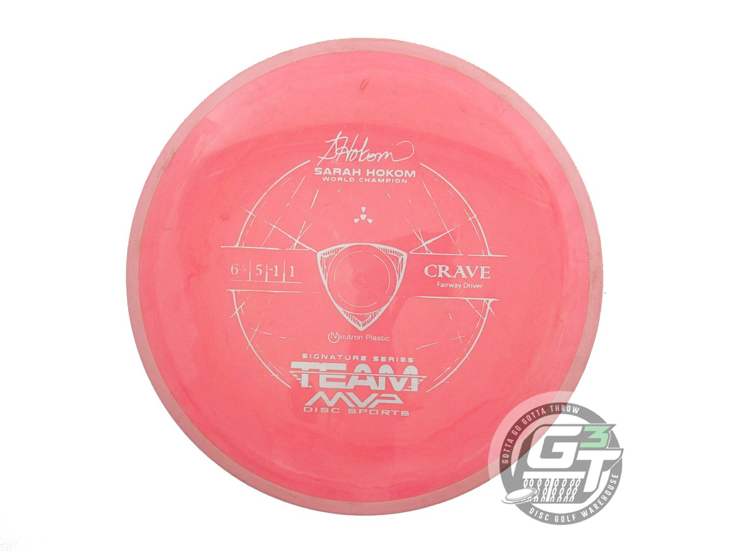USED Axiom Discs [HOKOM] Neutron Crave 175g Pink Pink Rim Fairway Driver Disc