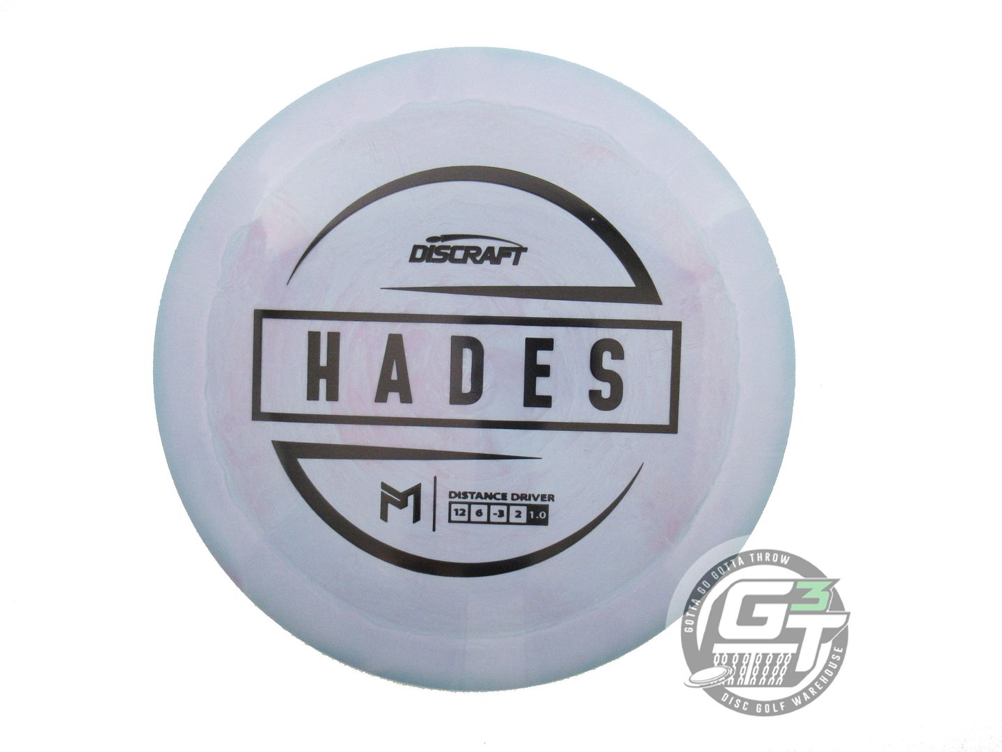 USED Discraft [McBETH] ESP Hades 175g Lilac-Blue Black Stamp Driver Golf Disc