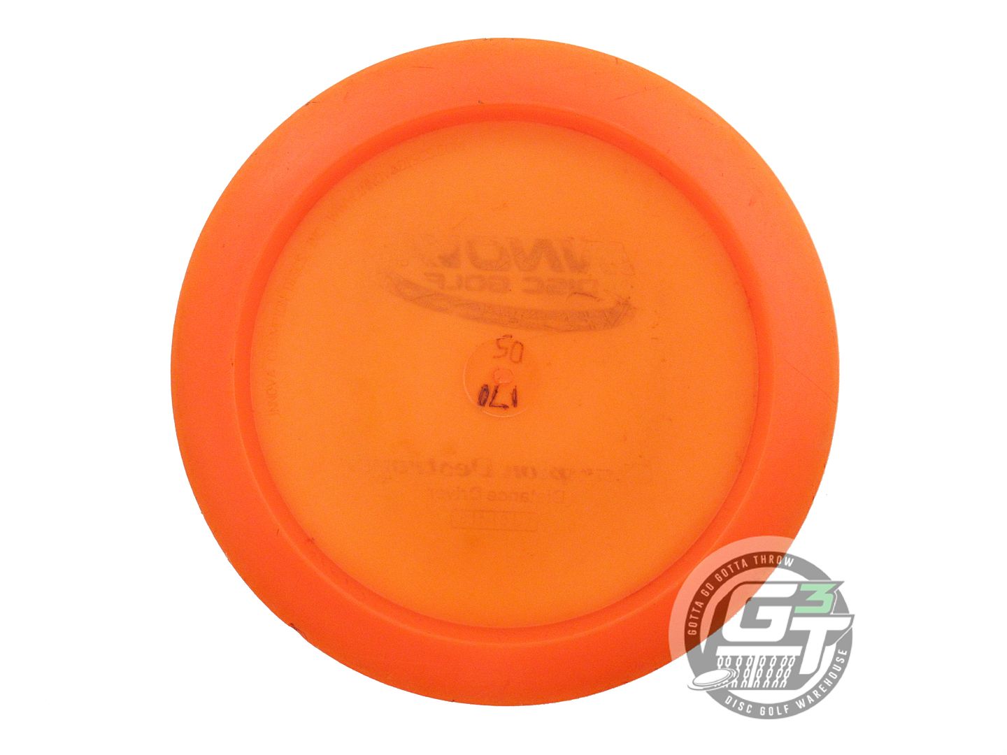 USED Innova Champion Destroyer 170g Orange Wiped Stamp Distance Driver Golf Disc