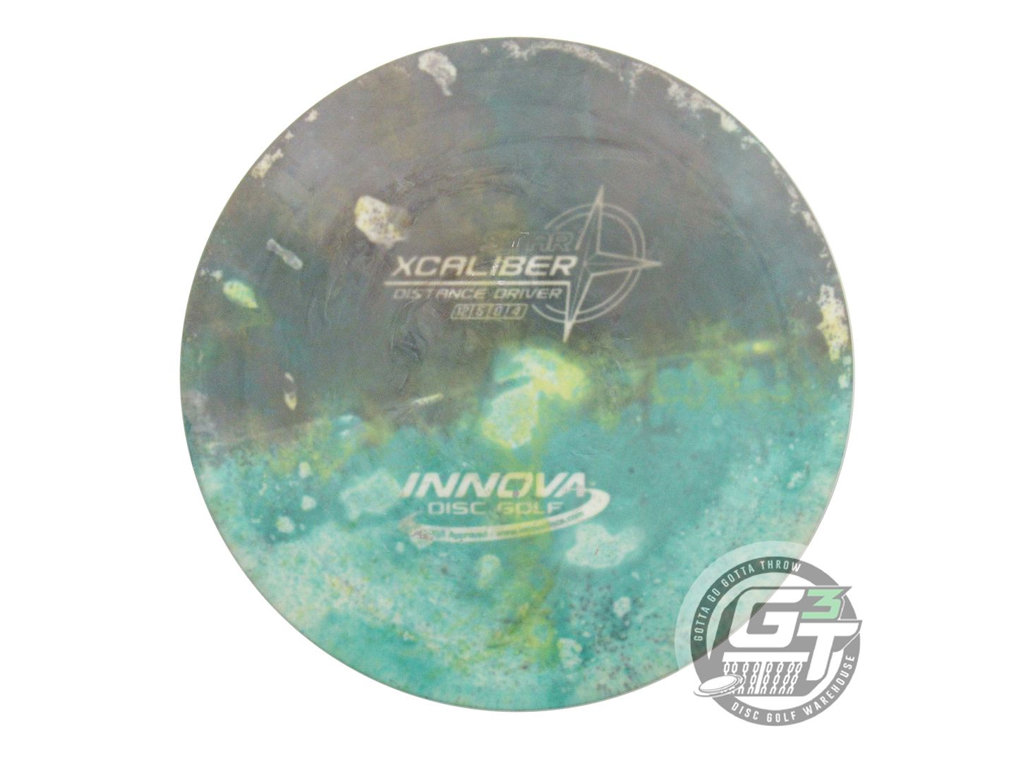 USED Innova Star Xcaliber 174g White HOME DYED Distance Driver Golf Disc