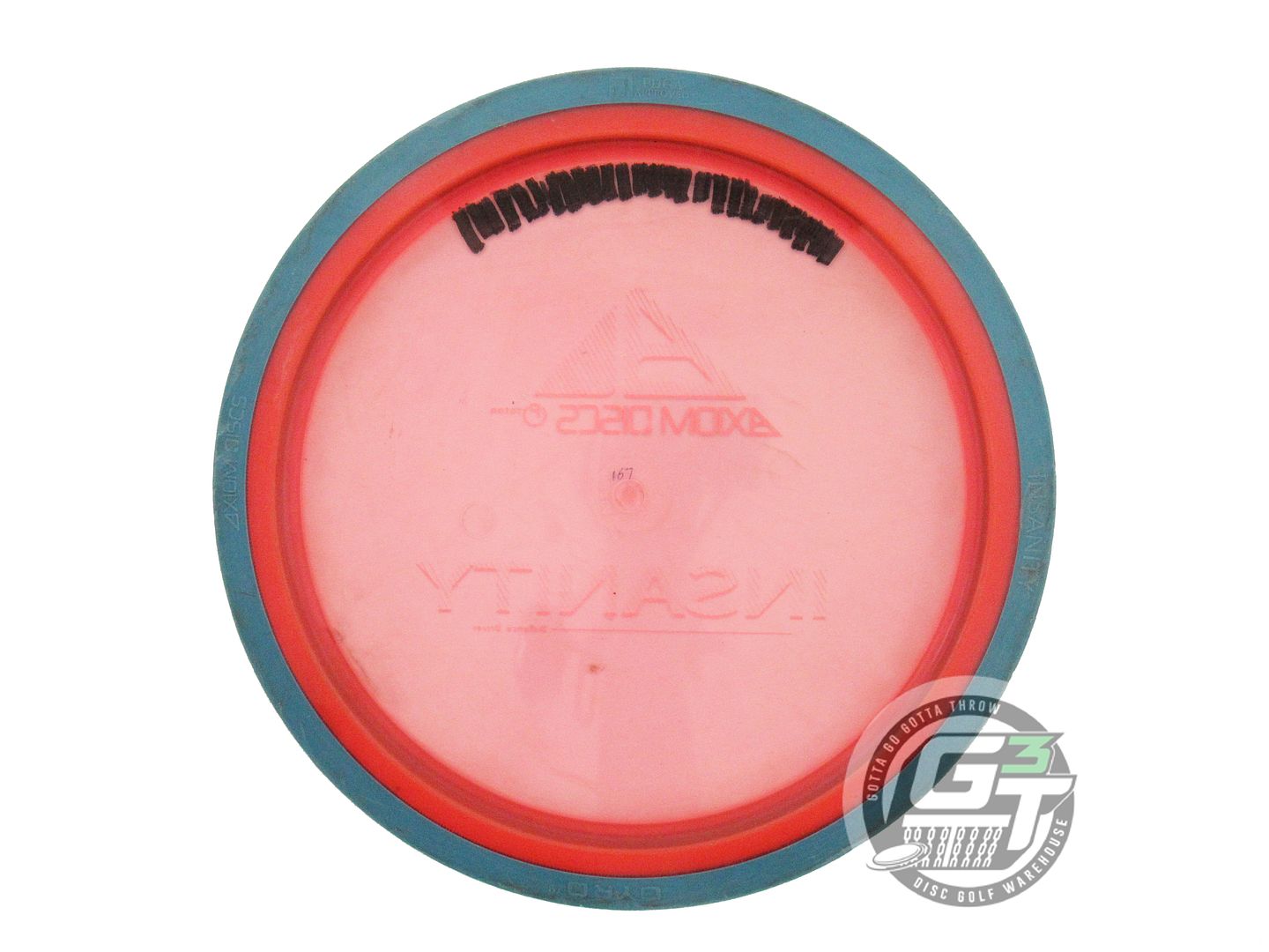 USED Axiom Discs Proton Insanity 167g Pink Blue Rim Distance Driver Golf Disc