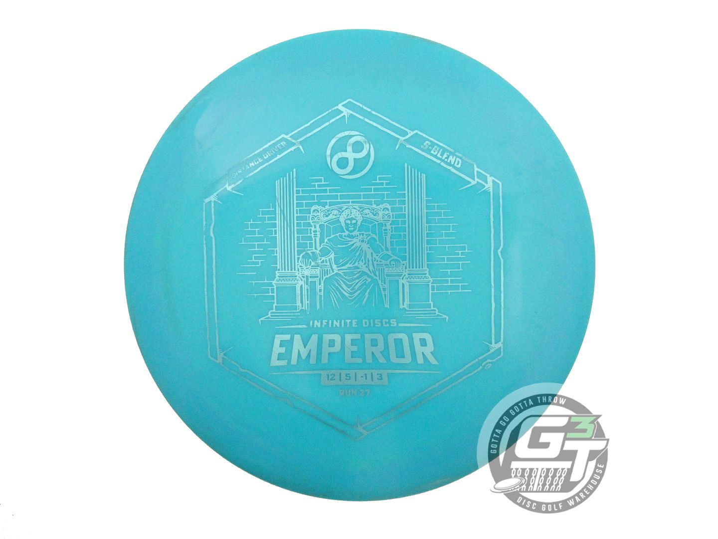 USED Infinite I-Blend Emperor 170g Teal Aqua Foil Distance Driver Golf Disc