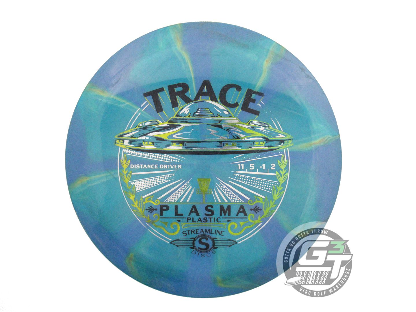 USED Streamline Discs Plasma Trace 175g Teal-Purple Distance Driver Golf Disc