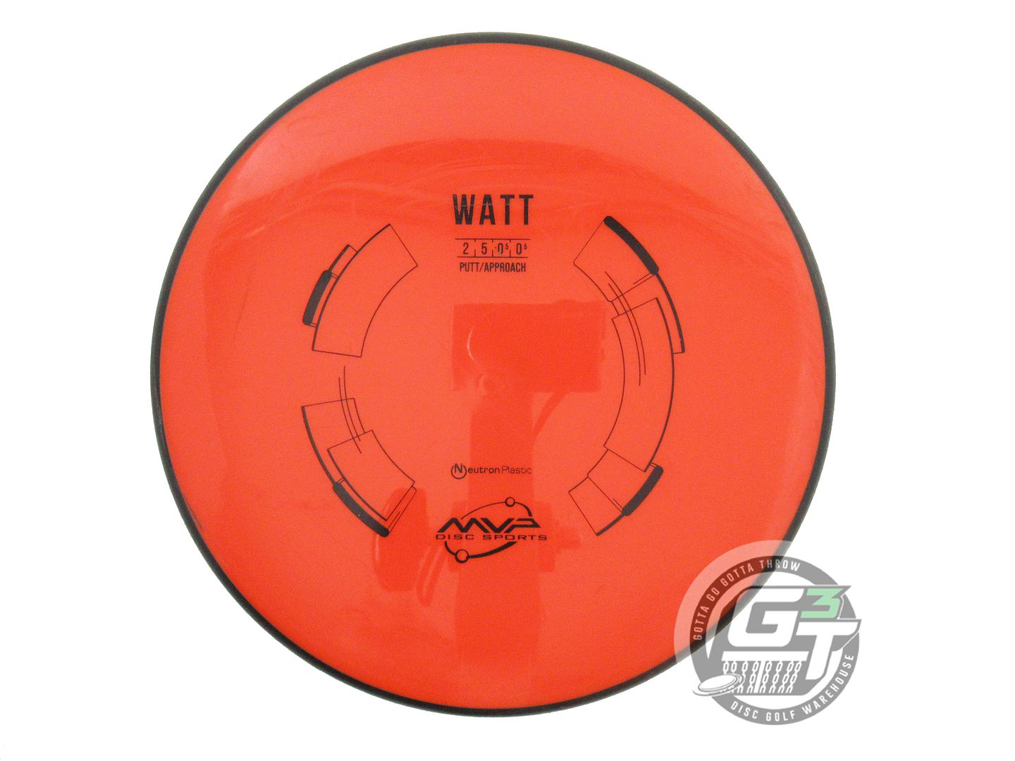USED MVP Disc Sports Neutron Watt 173g Orange Putter Golf Disc