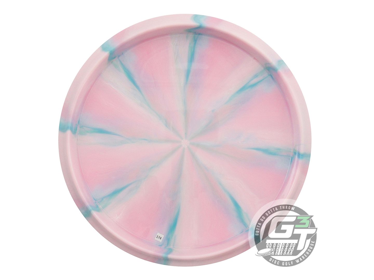 USED Mint Discs Swirly Apex Mustang 174g Pink-Teal Midrange Golf Disc