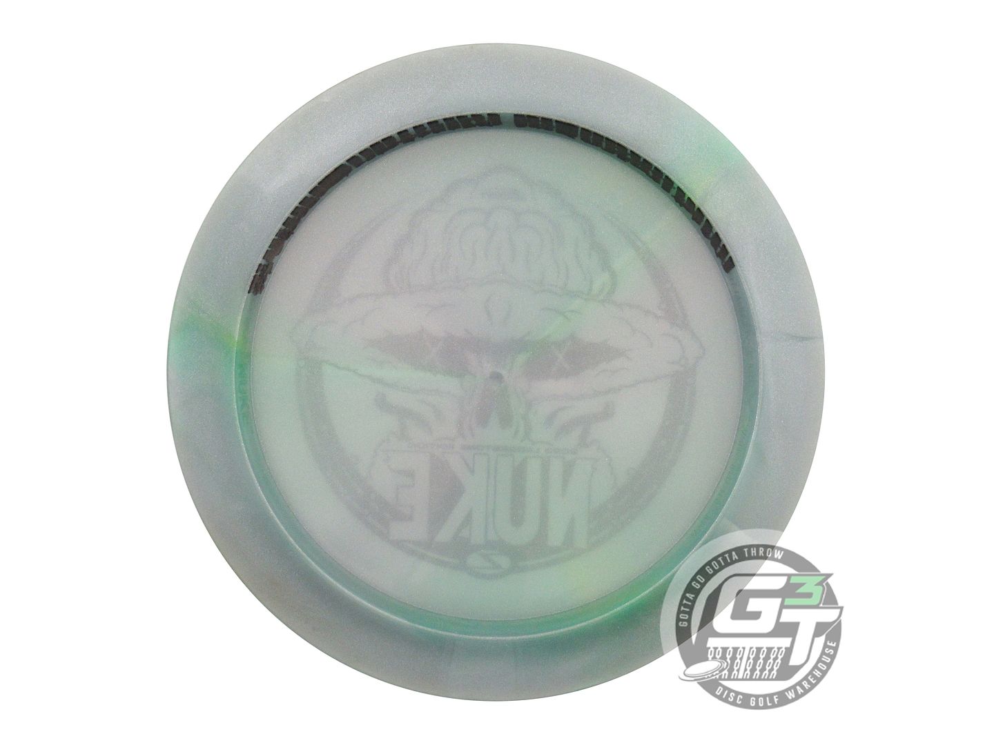 USED Discraft [LEDGESTONE] Metallic Z Nuke 174g Gray-Lime Distance Driver Disc