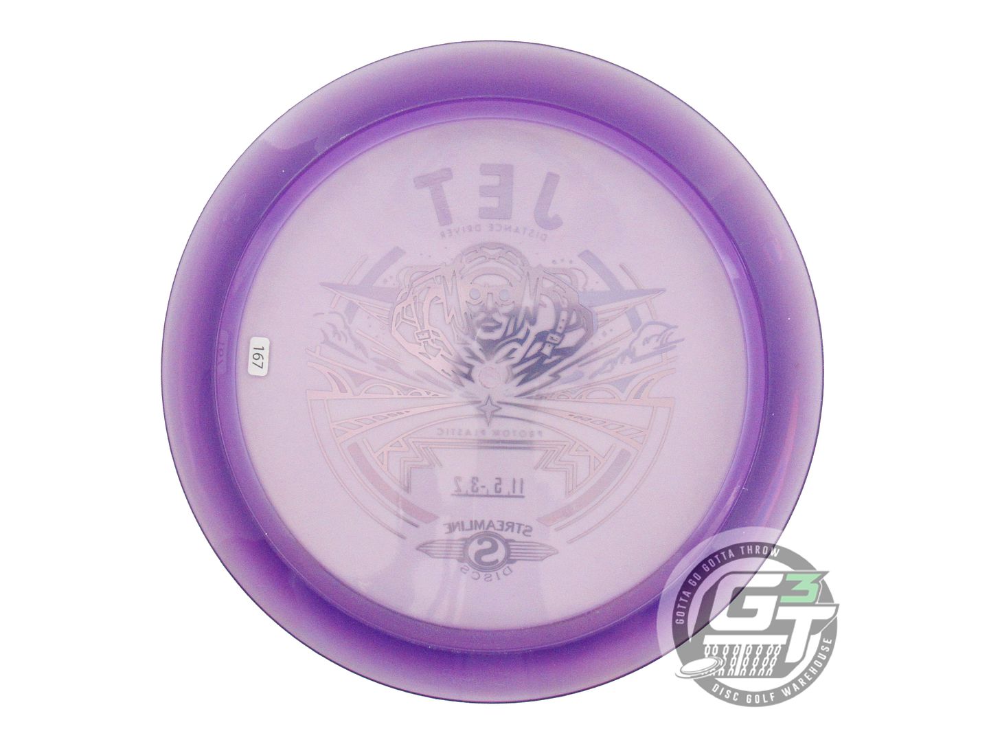 NOS Streamline Discs Proton Jet 167g Purple Distance Driver Golf Disc
