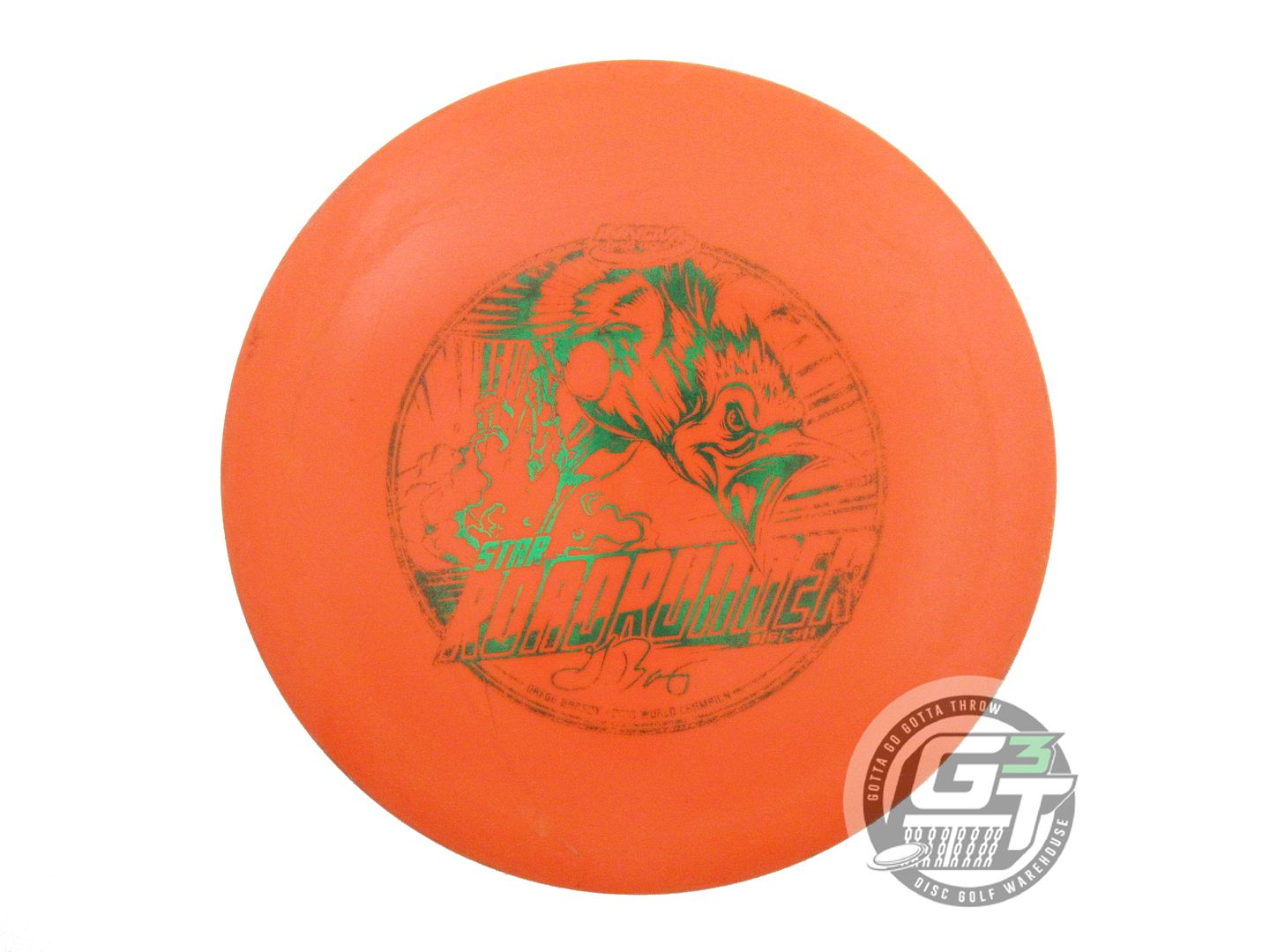 USED Innova [BARSBY] Star Roadrunner 164g Orange Green Foil Driver Golf Disc