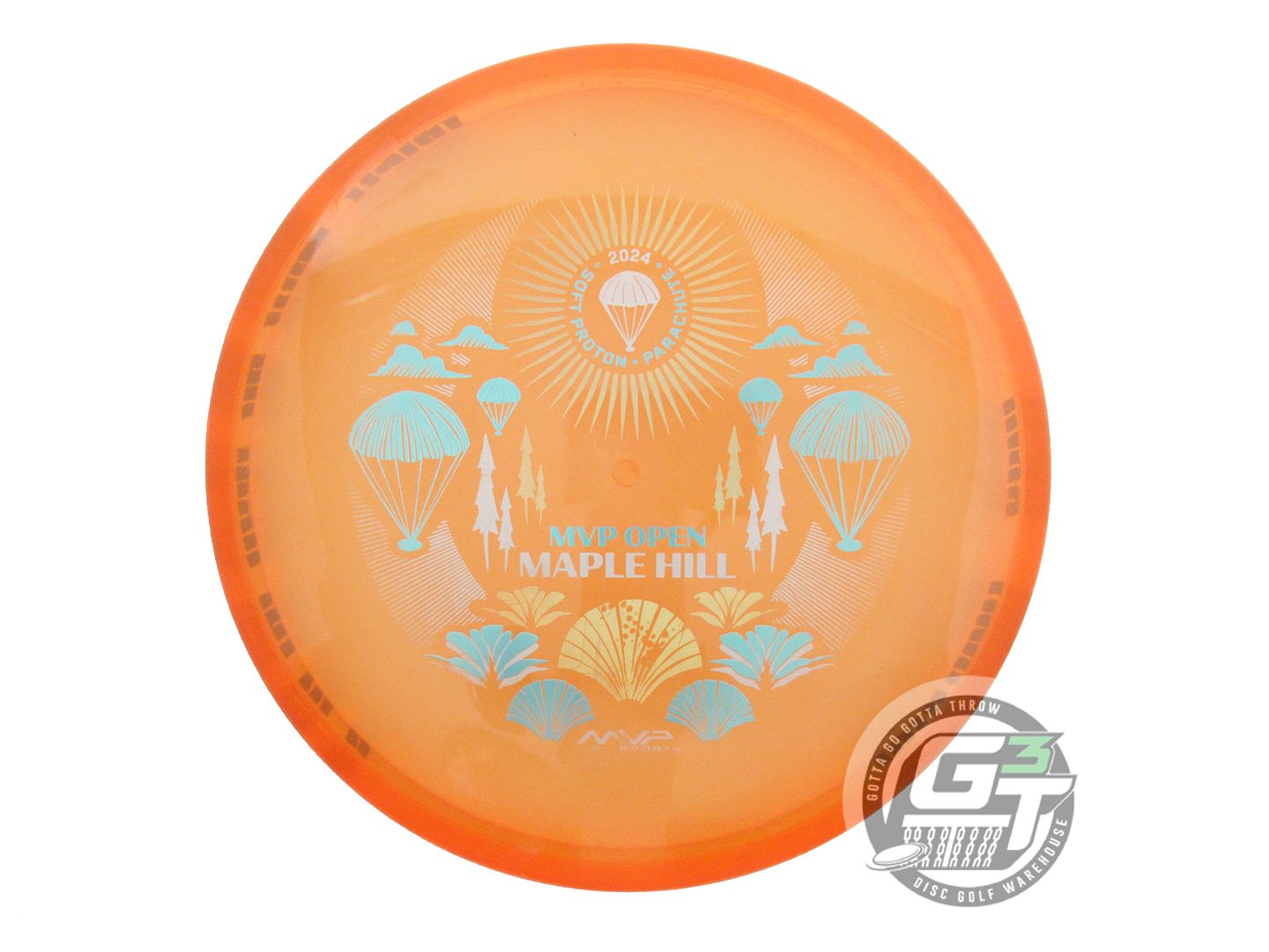 USED Streamline Discs [MVP OPEN] Proton Soft Parachute 151g Orange Putter Disc