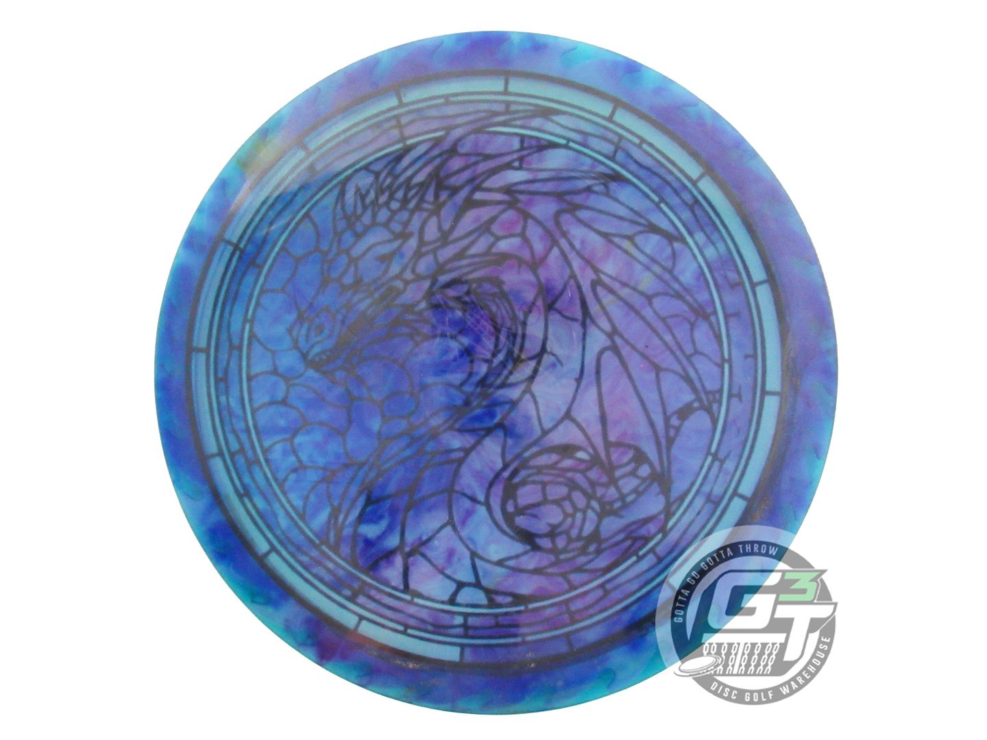 USED Discraft FuZed BuzzzSaw Buzzz 179g Blue HOME DYED Midrange Golf Disc