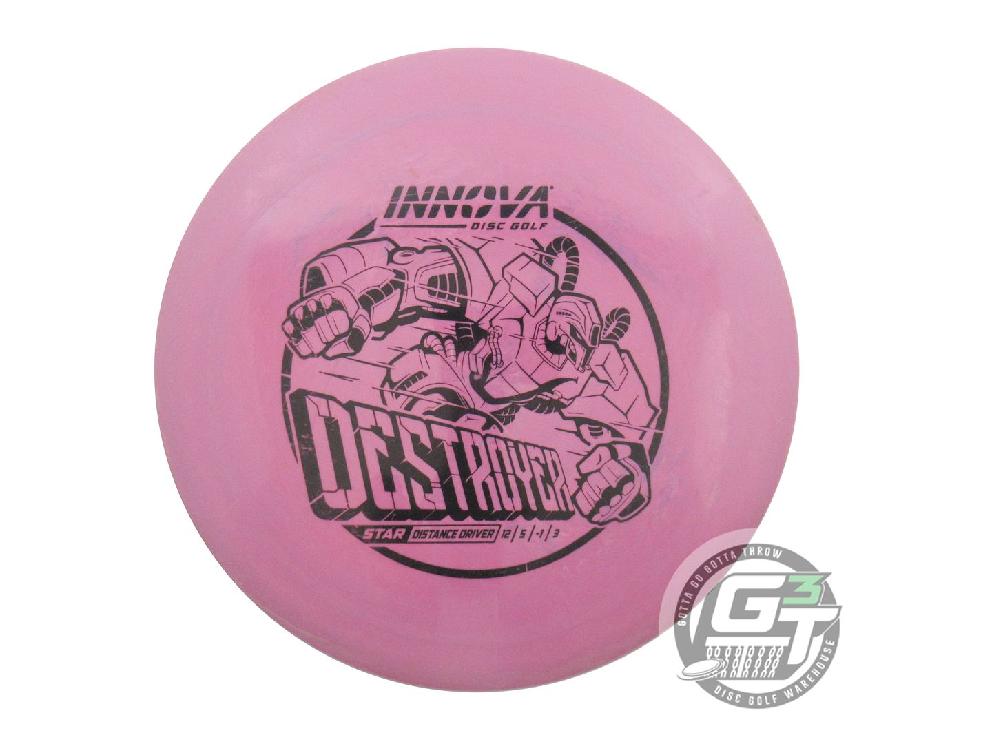 USED Innova Star Destroyer 172g Lilac Black Stamp Distance Driver Golf Disc