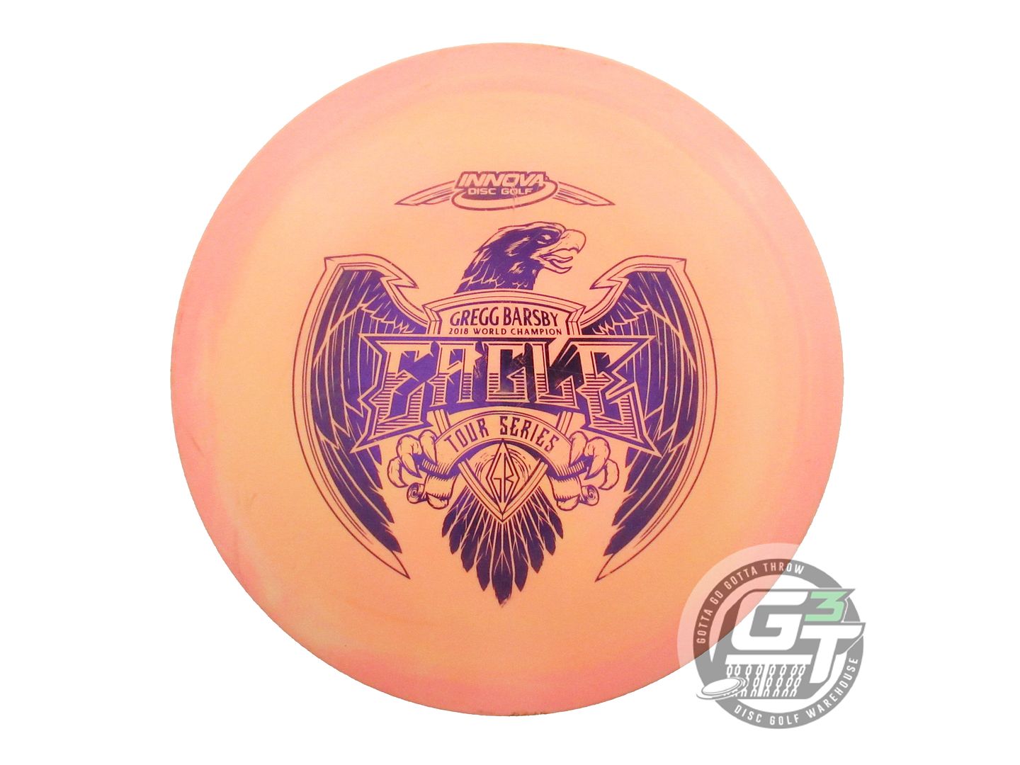 USED Innova [BARSBY] Star Eagle 173g Pink-Peach Purple Foil Fairway Driver Disc