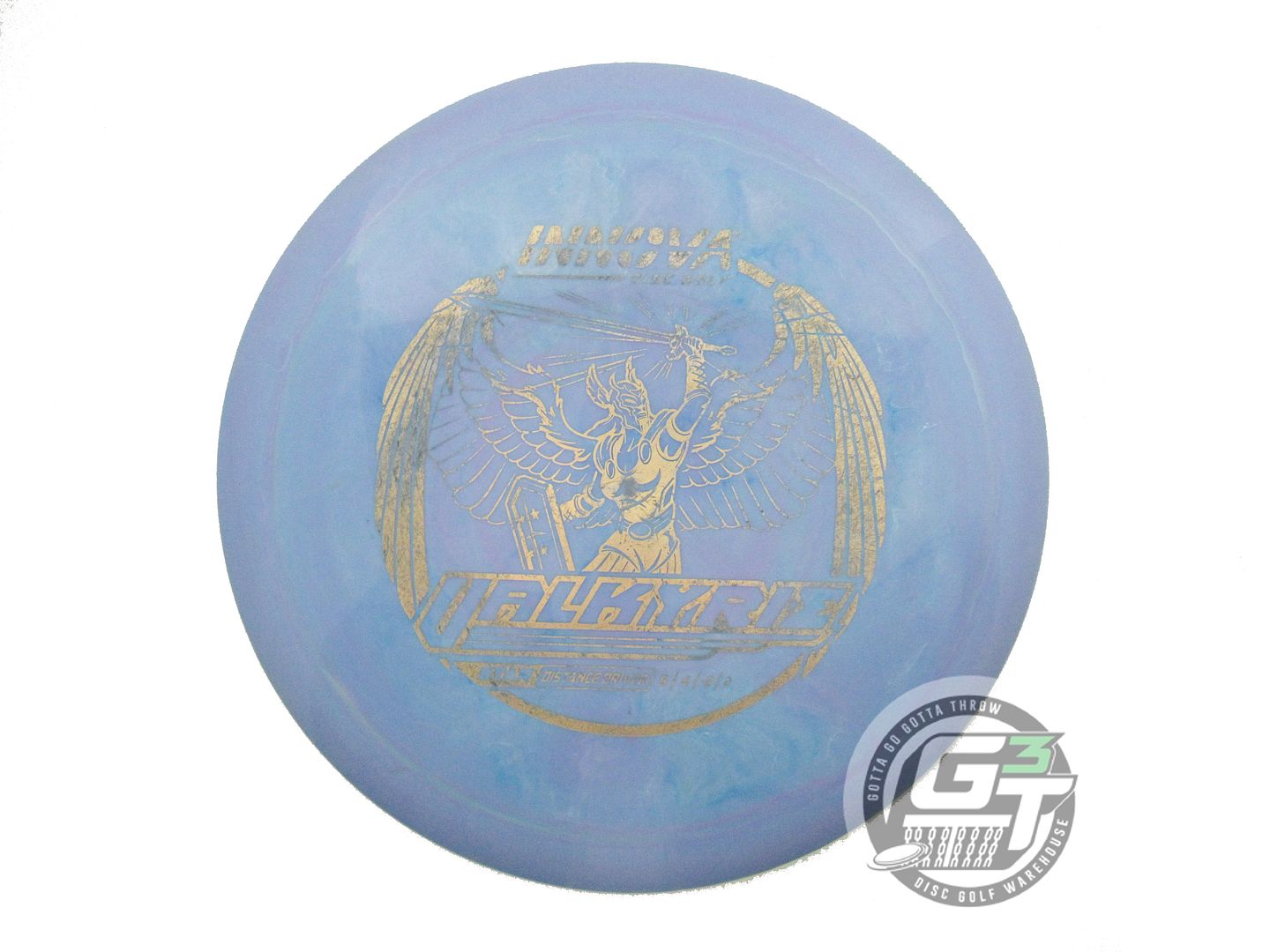 USED Innova Star Valkyrie 173g Purple-Blue Gold Foil Distance Driver Golf Disc