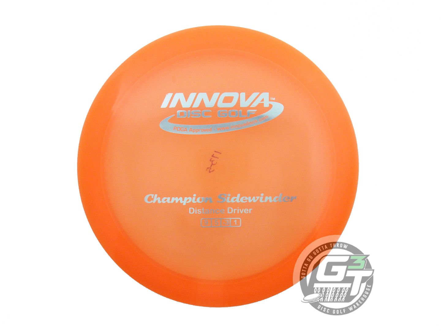 NOS Innova Champion Sidewinder 172g Orange Silver Foil Distance Driver Golf Disc