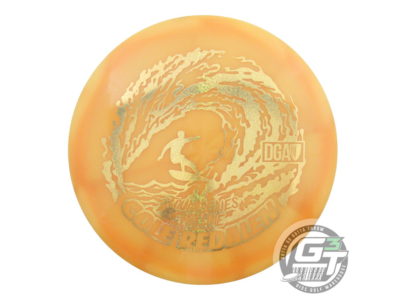 USED DGA [REDALEN] Swirl Pipeline 174g Orange-Marigold Fairway Driver Golf Disc