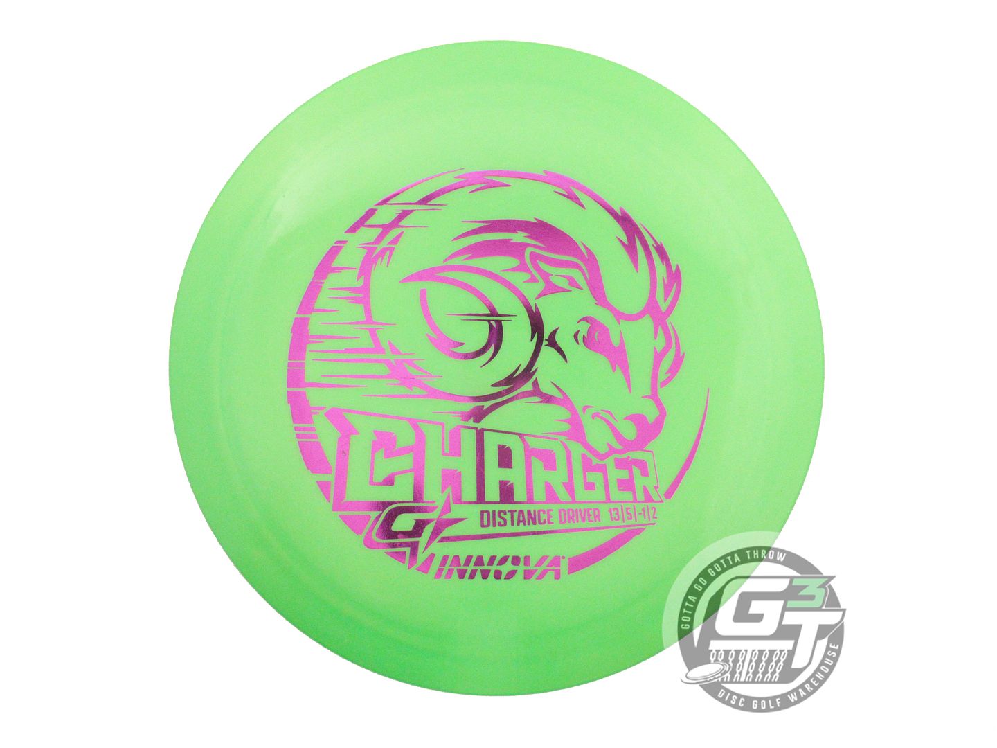 USED Innova GStar Charger 175g Lime Magenta Foil Distance Driver Golf Disc
