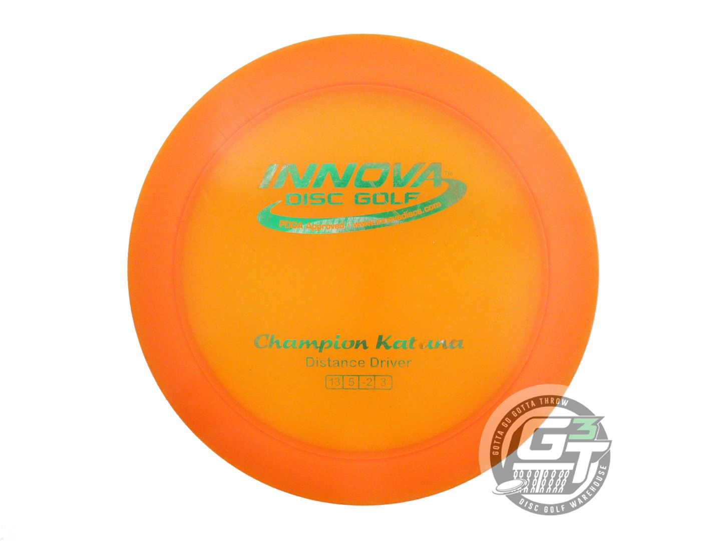 USED Innova Champion Katana 172g Orange Green Foil Distance Driver Golf Disc