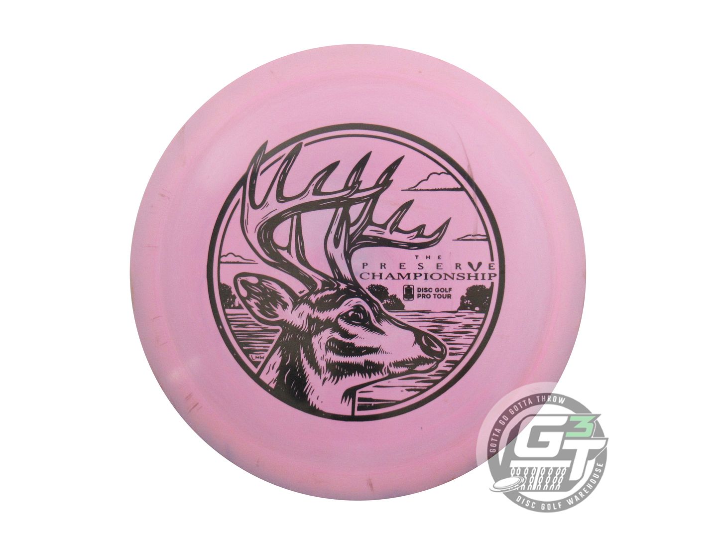 USED Discraft [PRESERVE] MUSKIE ESP Heat 174g Lilac Black Stamp Driver Disc