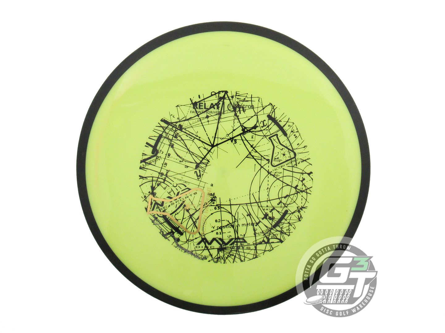 USED MVP Disc Sports X-OUT Neutron Relay 174g Yellow Fairway Driver Golf Disc