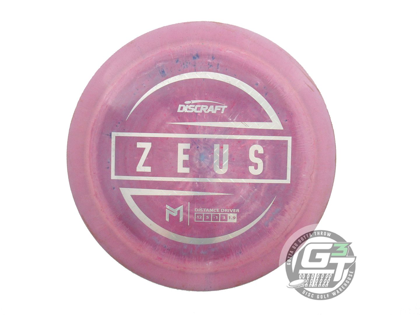 USED Discraft [McBETH] ESP Zeus 171g Lilac-Teal Diamond Plate Driver Golf Disc