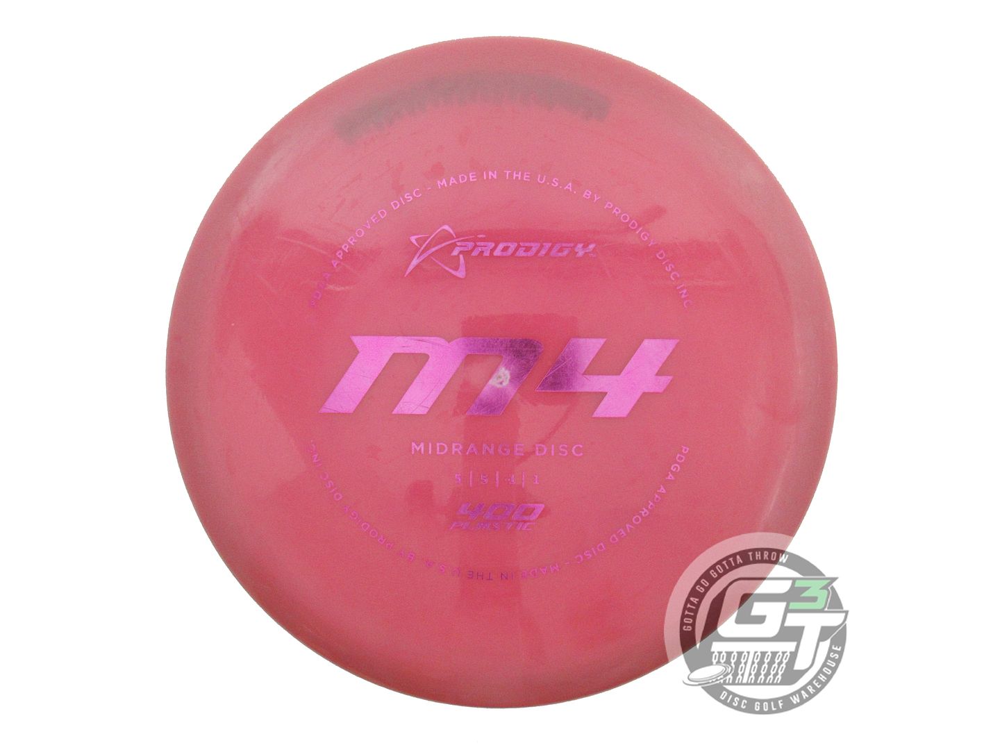 USED Prodigy Discs 400 M4 180g Pink Purple Foil Midrange Golf Disc