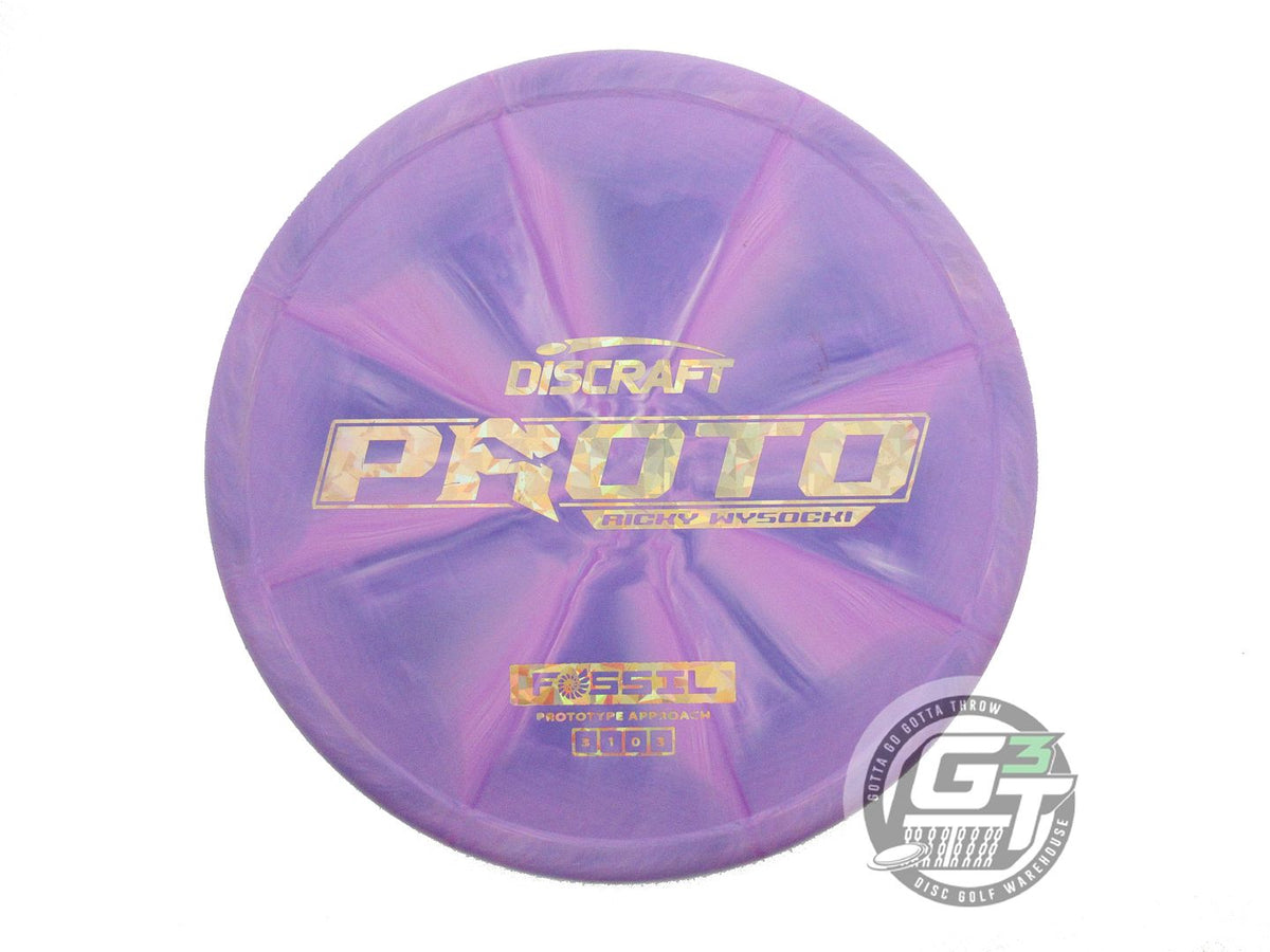 USED Discraft [WYSOCKI] PROTO ESP Fossil 175g Purple Gold Shatter Putter Disc