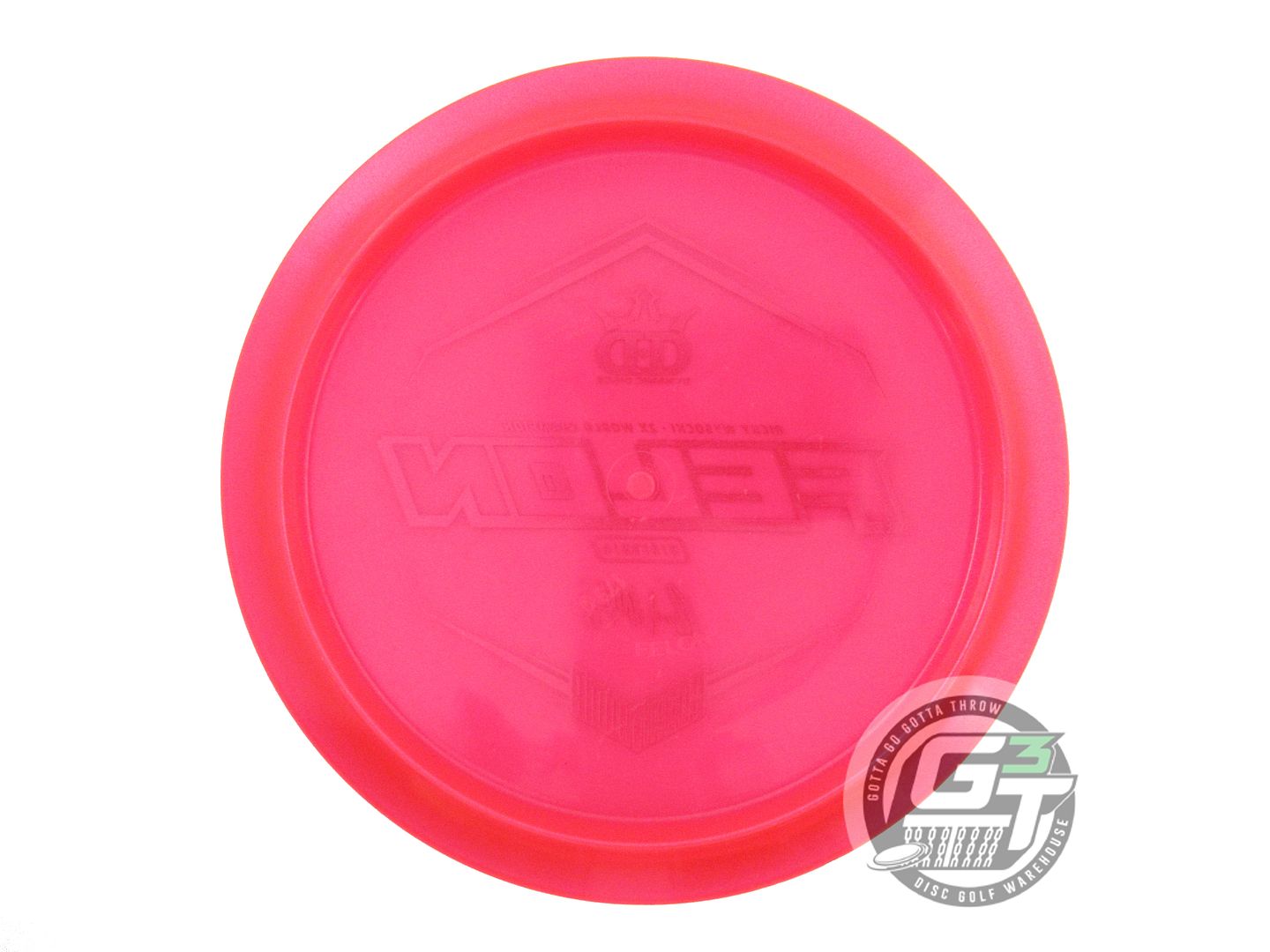 USED Dynamic Discs [WYSOCKI] Glimmer Lucid Ice Felon 173g Red Driver Golf Disc