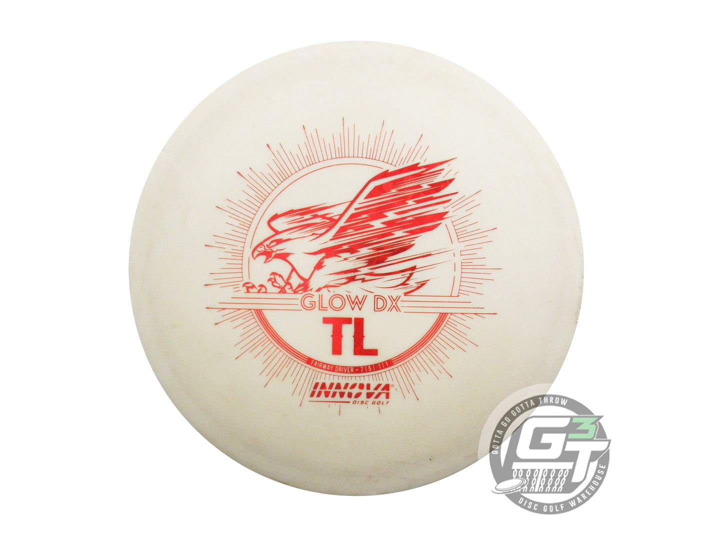 USED Innova DX Glow TL 170g Red Shatter Foil Fairway Driver Golf Disc