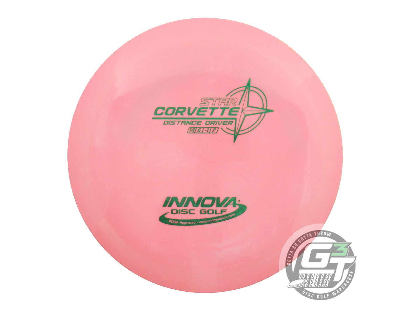 USED Innova Star Corvette 171g Pink Green Matrix Foil Distance Driver Golf Disc