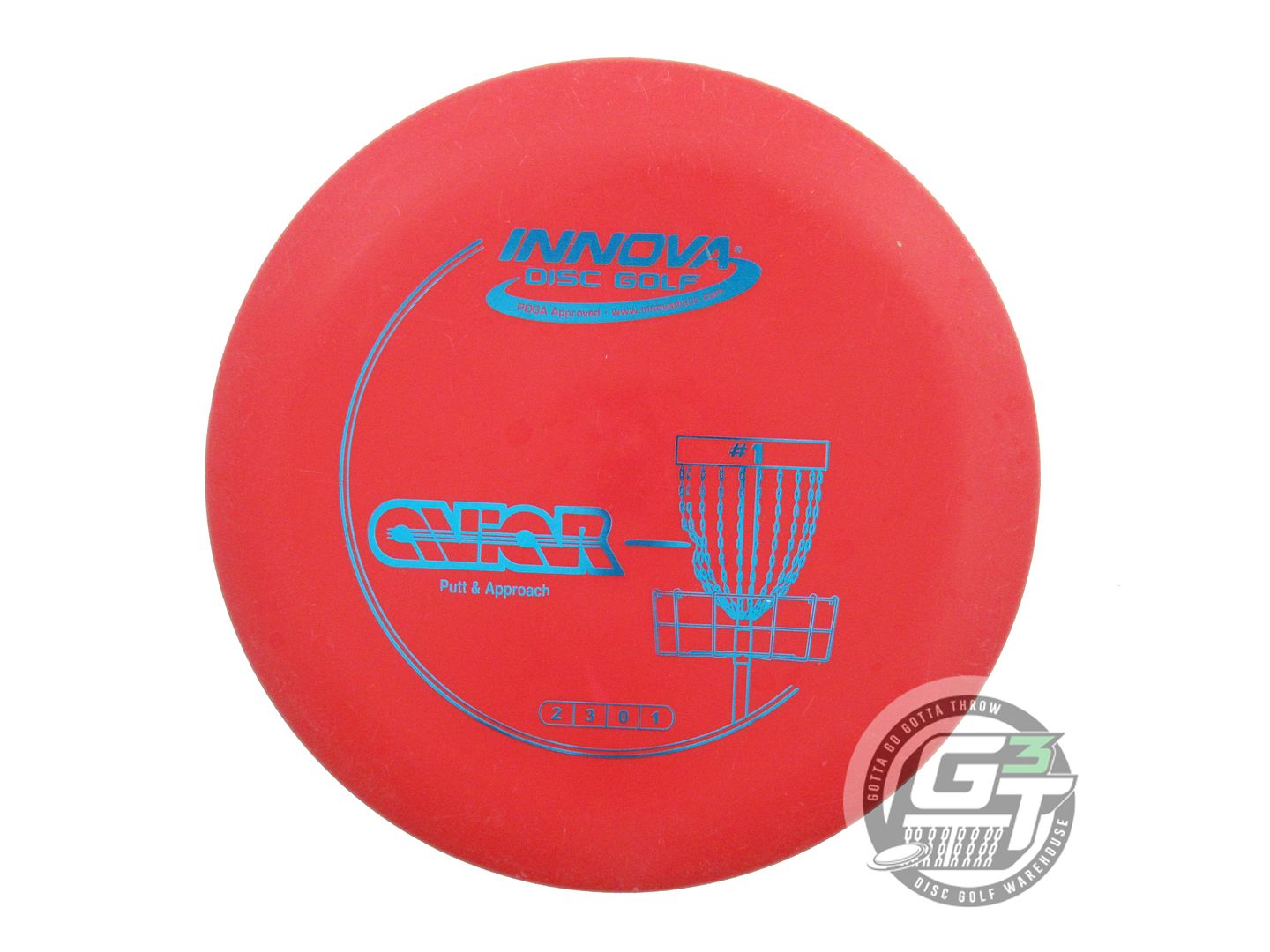 USED Innova DX Aviar 152g Red Blue Foil Putter Golf Disc