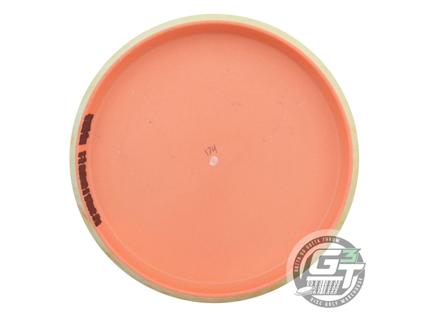 USED Axiom Discs [DFX] Electron Firm Envy 174g Peach Yellow Rim Putter Golf Disc