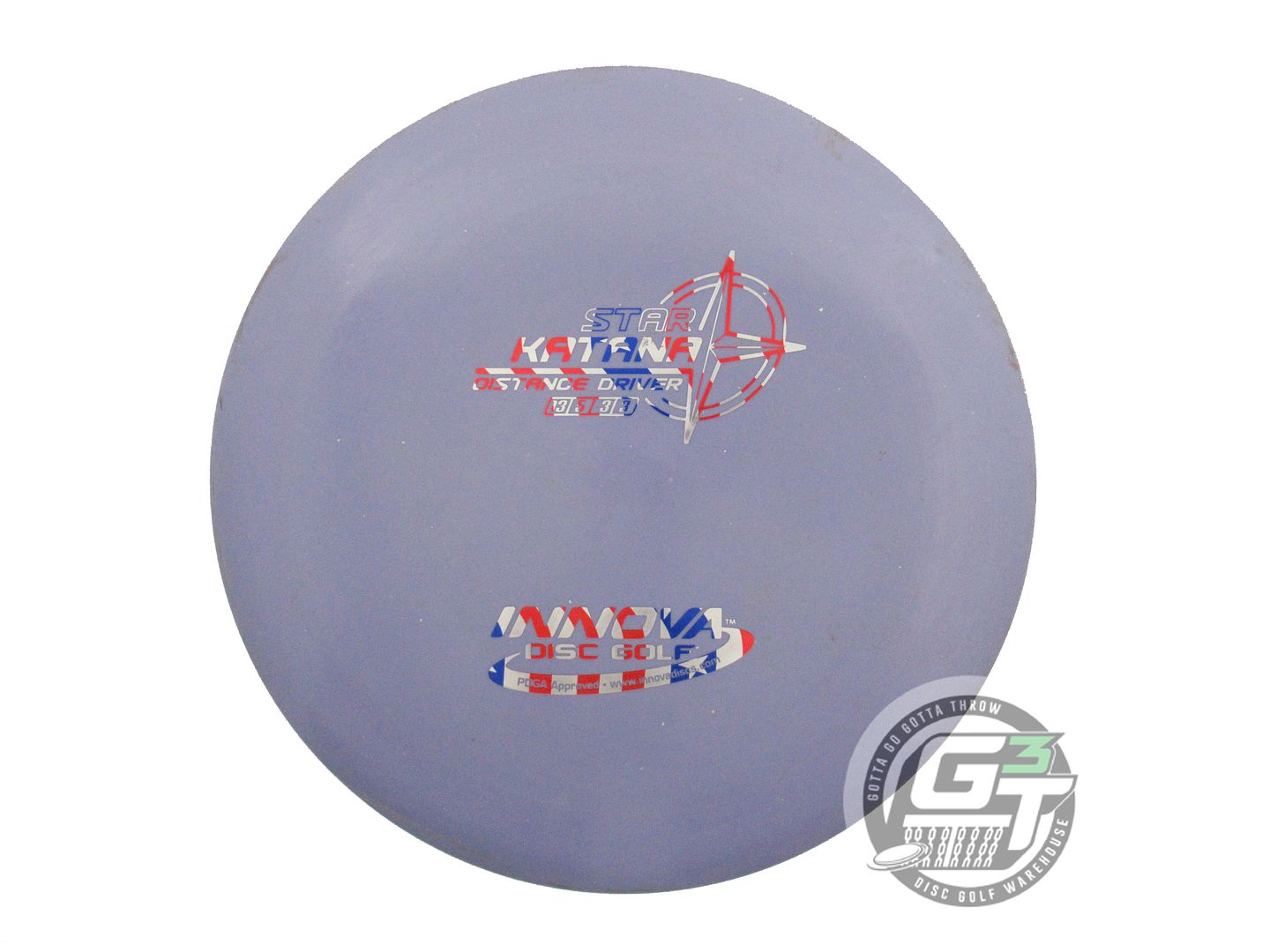USED Innova Star Katana 175g Purple Flag Foil Distance Driver Golf Disc