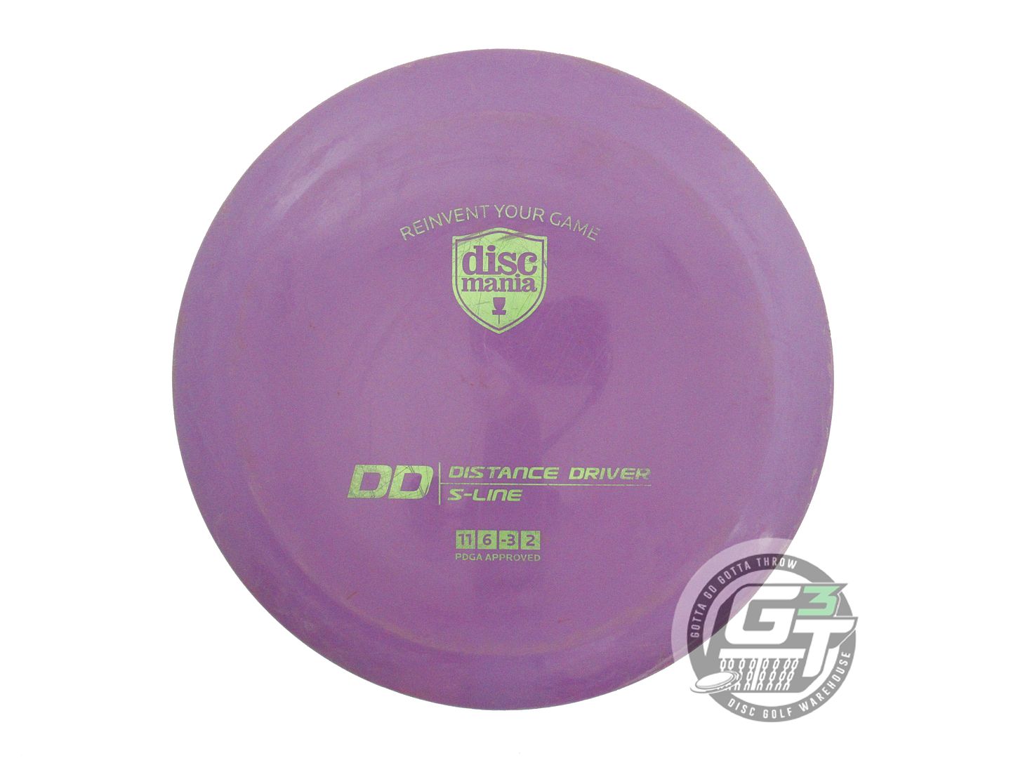USED DiscMania S-Line DD 171g Purple Lime Foil Distance Driver Golf Disc