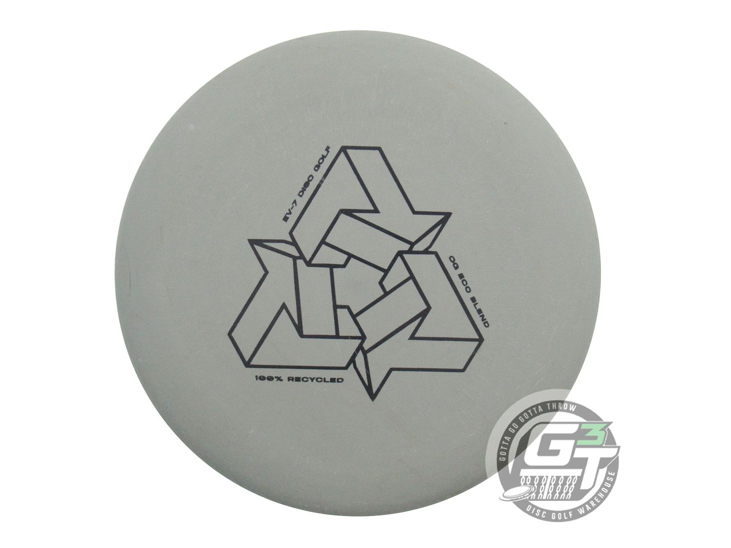 USED EV-7 OG Eco Blend Penrose 173g Gray Black Stamp Putter Golf Disc