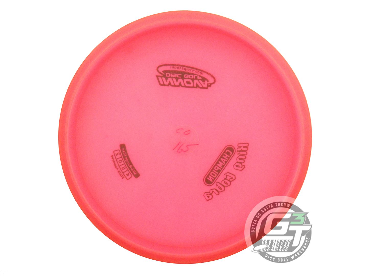 USED Innova Champion King Cobra 165g Pink Black Stamp Midrange Golf Disc