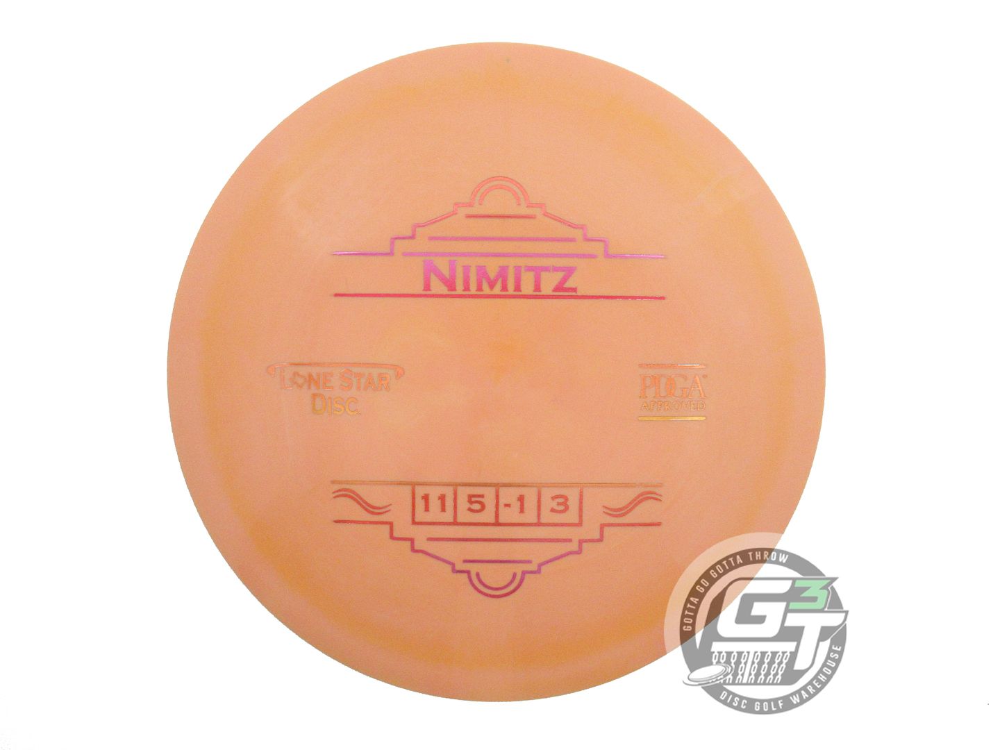 NOS Lone Star Alpha Nimitz 175g Orange Sunset Foil Distance Driver Disc