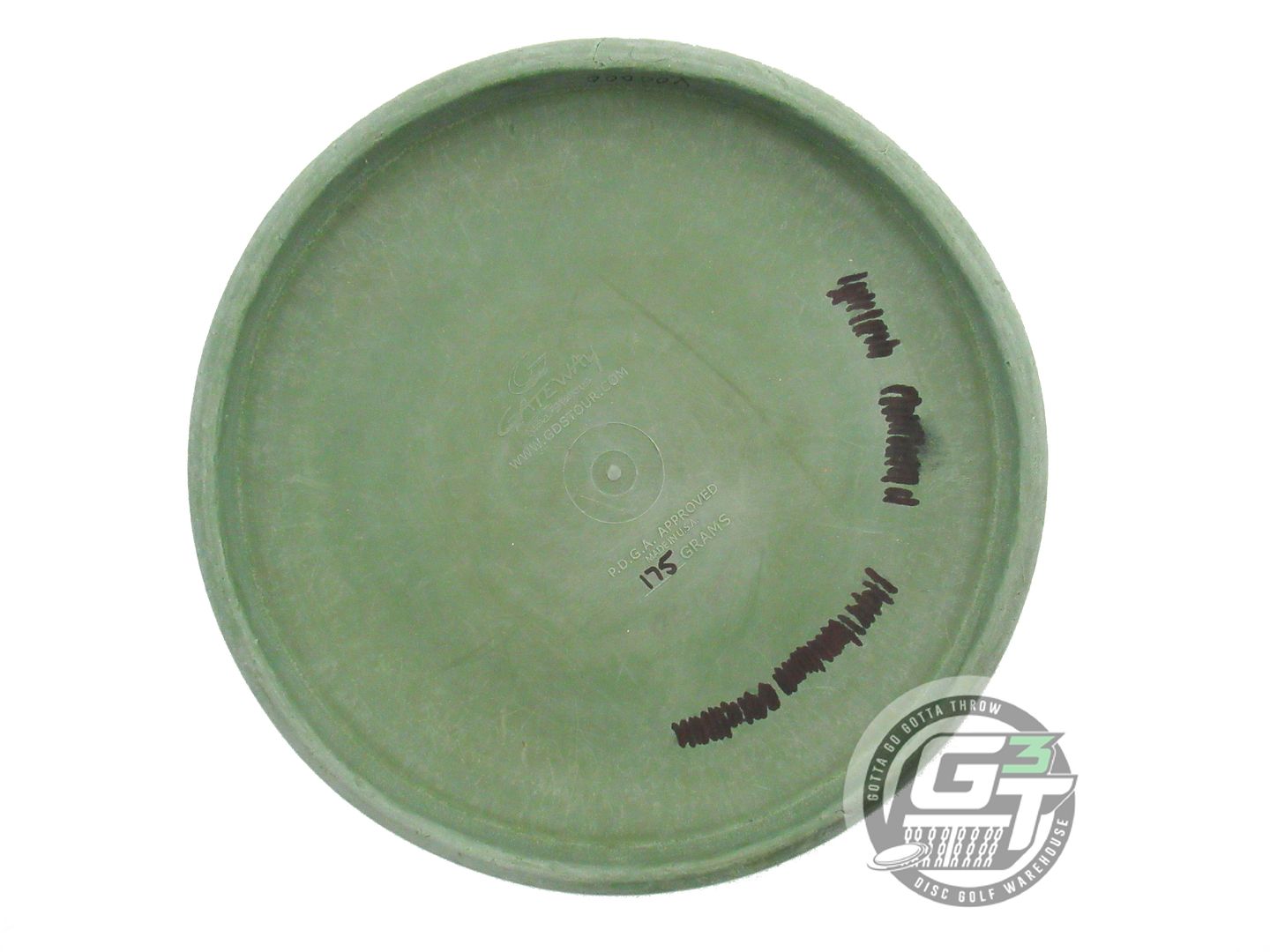 USED Gateway SureGrip SS Voodoo 175g Green Wiped Stamp Putter Golf Disc