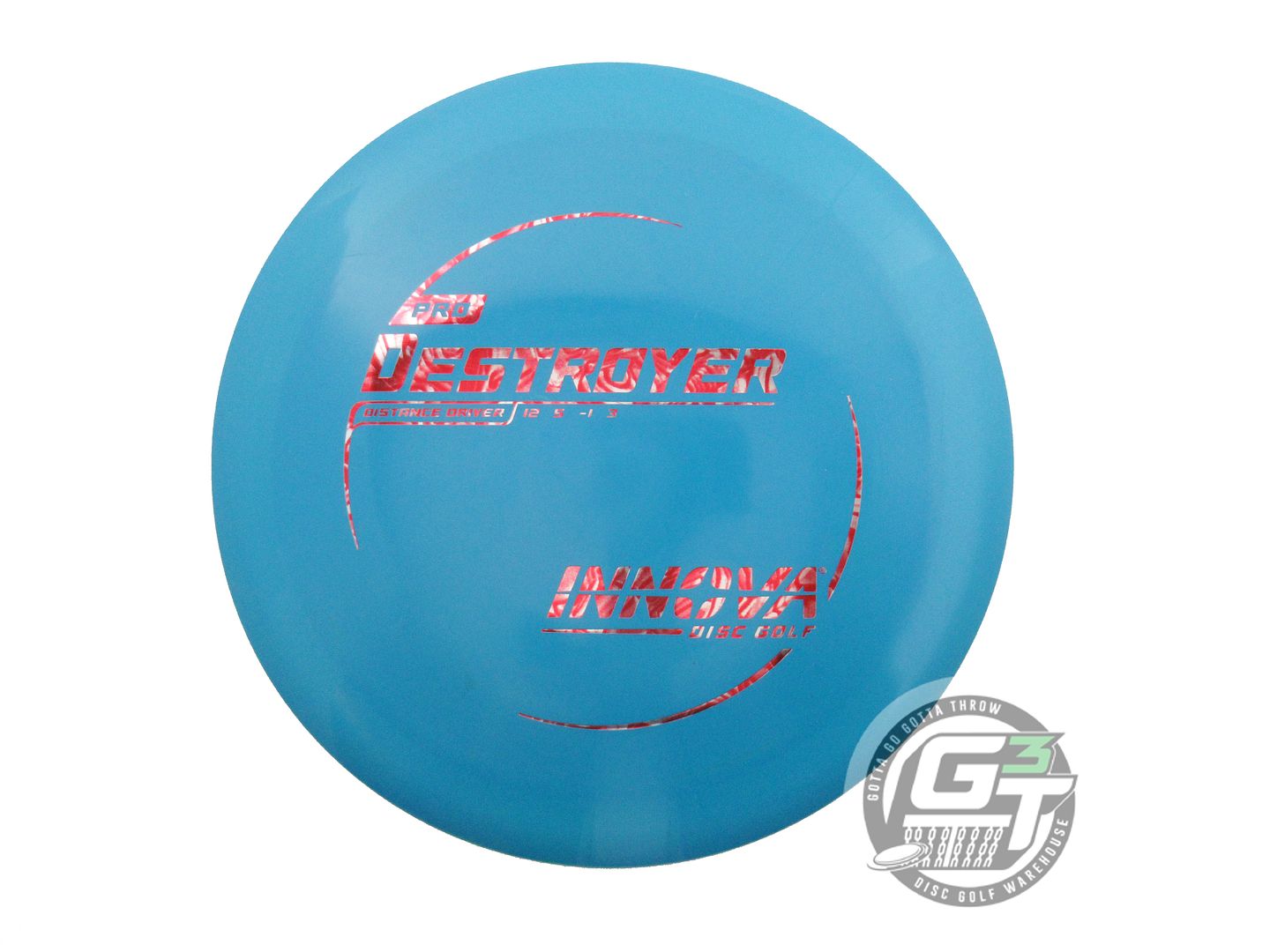 USED Innova Pro Destroyer 172g Teal Red Rose Foil Distance Driver Golf Disc