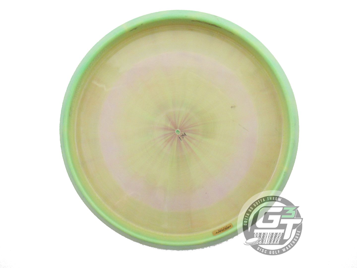 USED Discraft ESP Zone OS 174g Lime Hypnotic Foil Putter Golf Disc