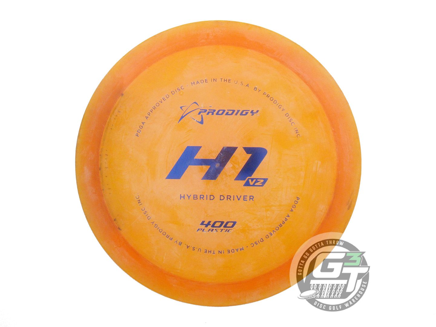 USED Prodigy Discs 400 H1 V2 174g Orange Blue Foil CHALKY Hybrid Driver Disc