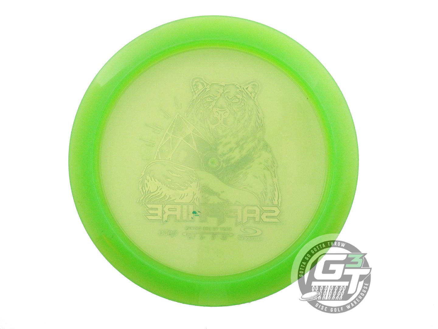 USED Latitude 64 Opto Sapphire 163g Lime Teal Foil Distance Driver Golf Disc