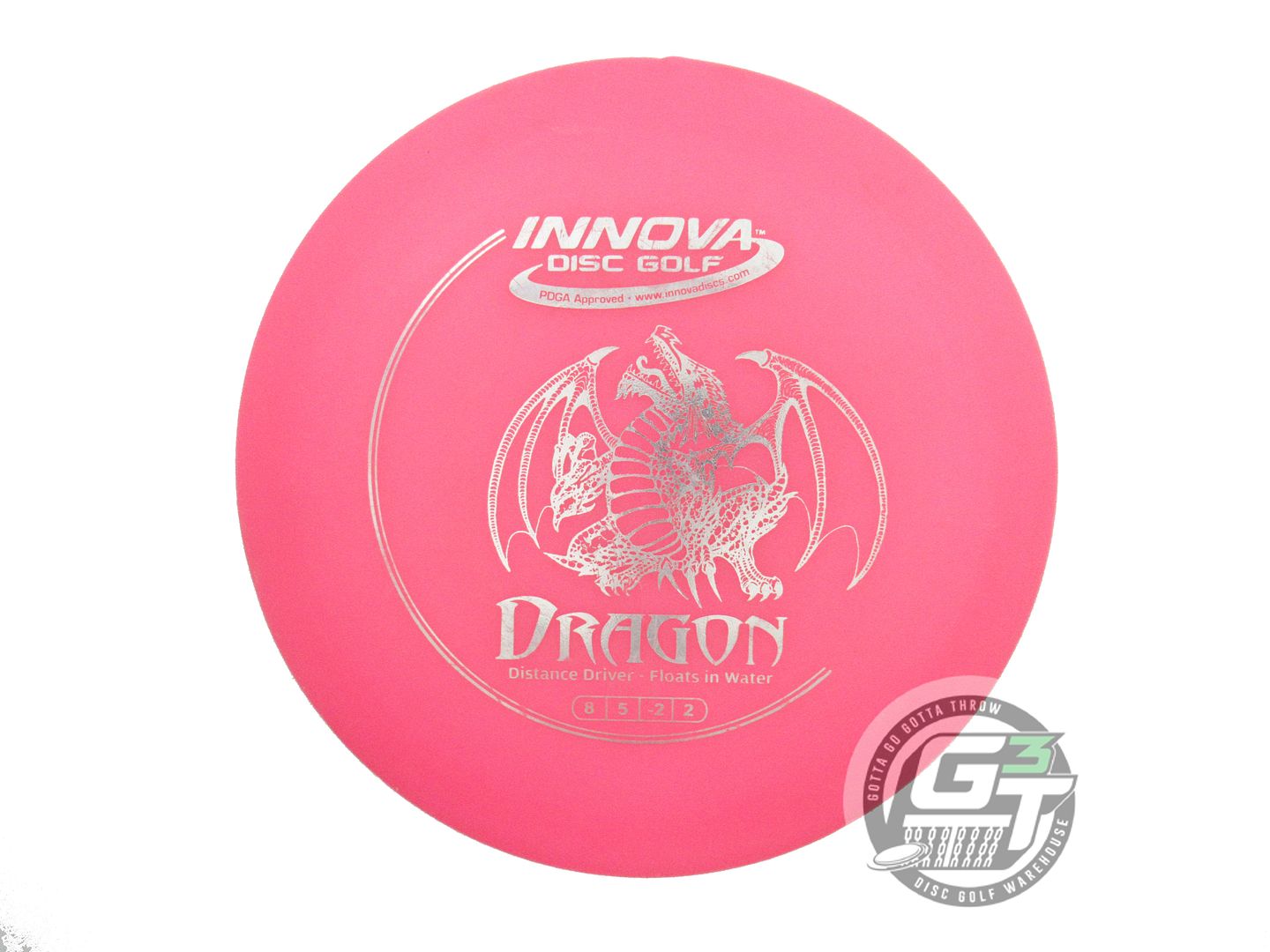 USED Innova DX Dragon 150g Pink Silver Foil Distance Driver Golf Disc