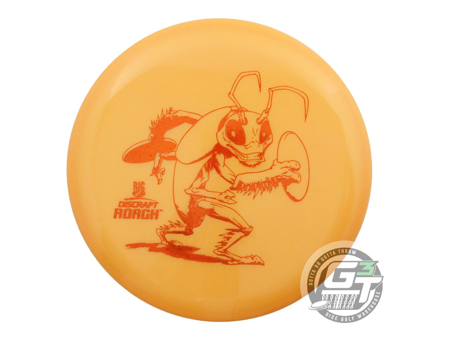 NOS Discraft Big Z Roach 172g Marigold Orange Star Foil Putter Golf Disc