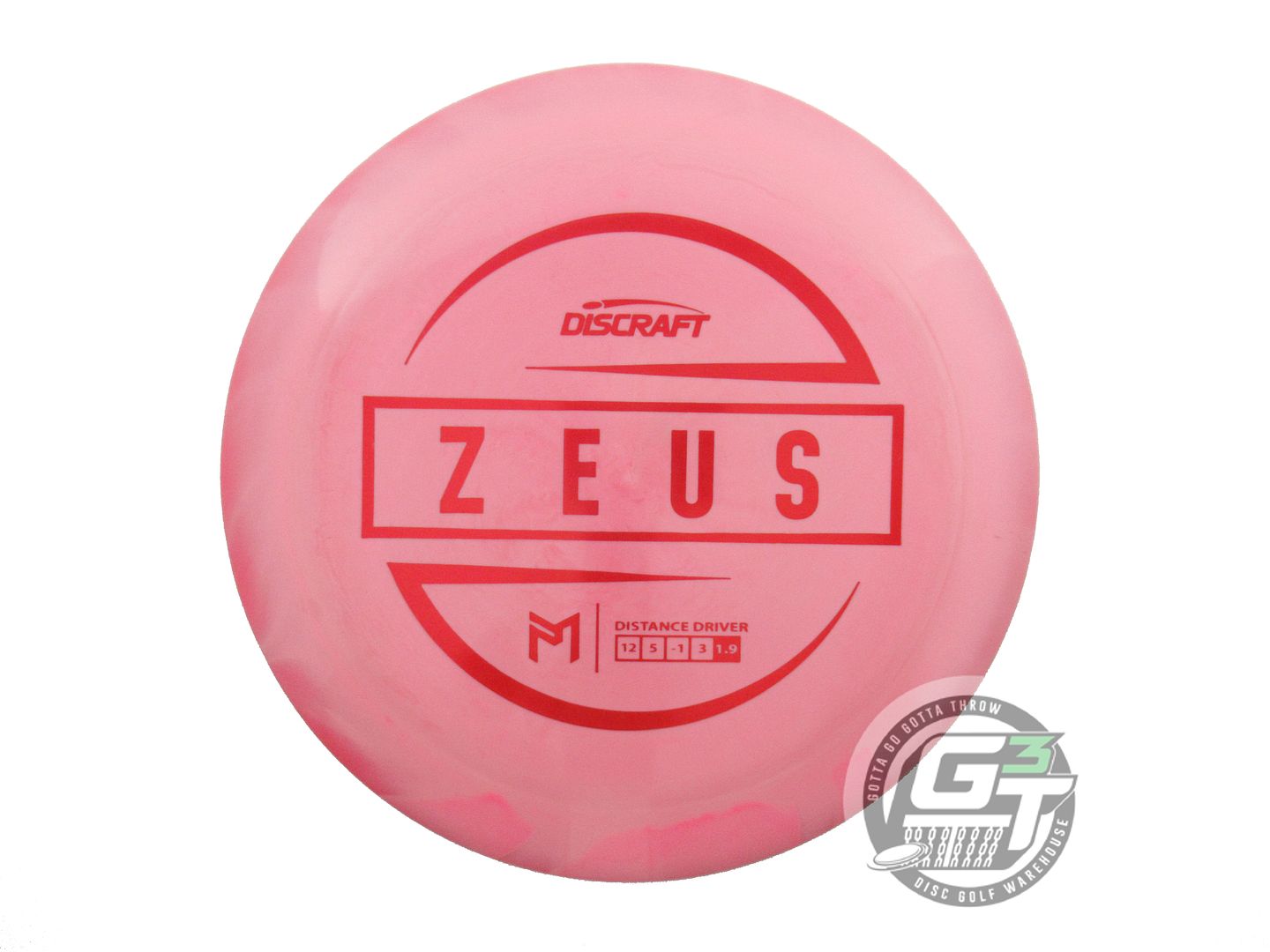 USED Discraft [McBETH] ESP Zeus 172g Pink Red Foil Driver Golf Disc