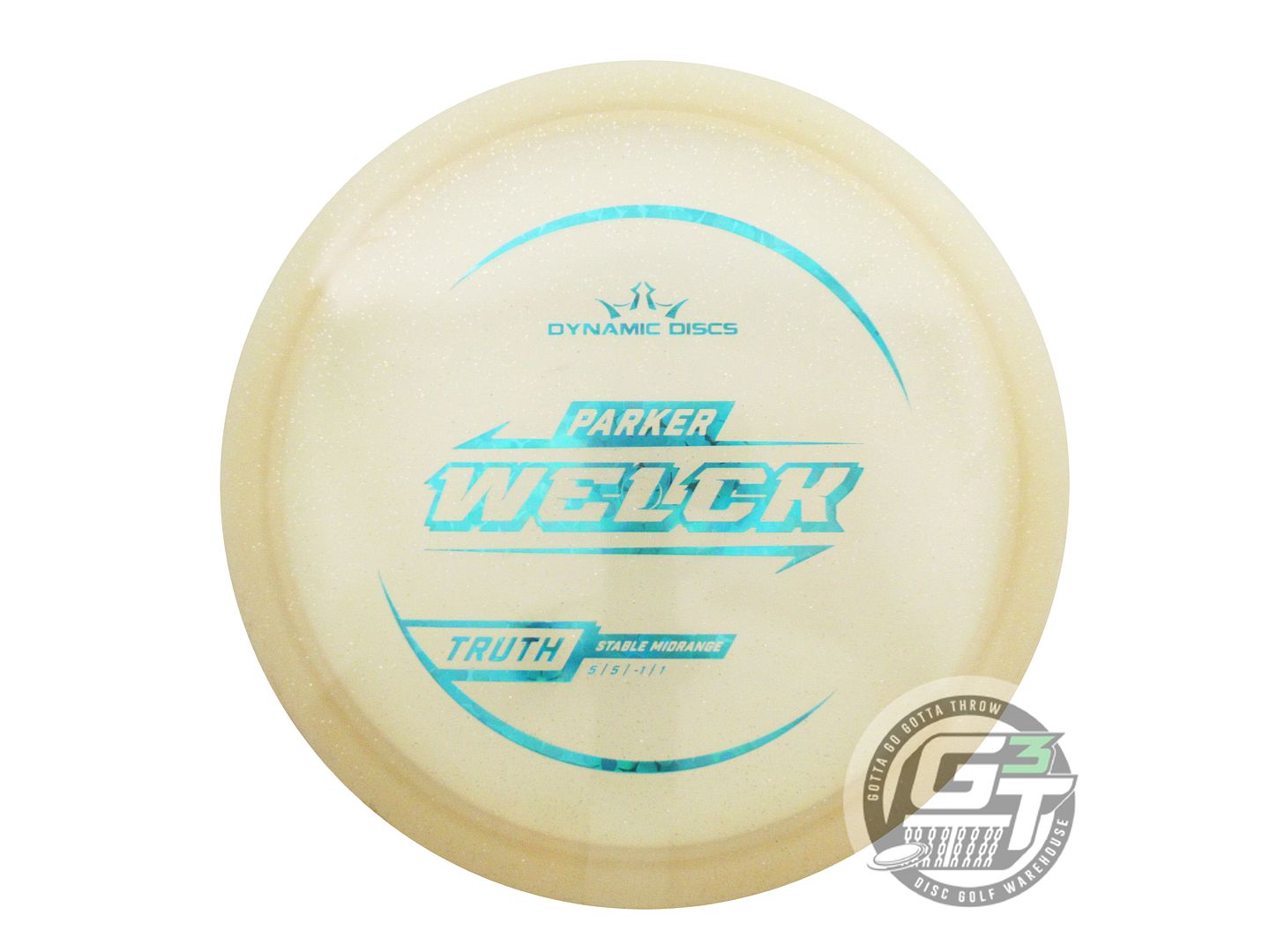 USED Dynamic Discs [WELCK] Metal Flake Lucid Truth 177g Teal Foil Midrange Disc