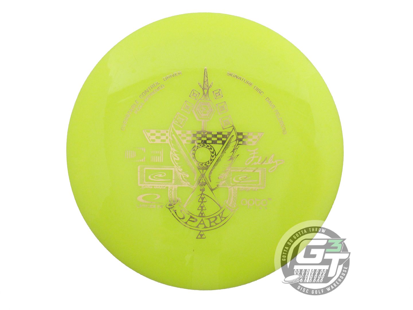 USED Latitude 64 [FELDBERG] Opto Spark 170g Yellow Gold Foil Fairway Driver Disc
